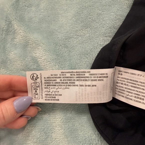 NWOT Abercrombie Curve Love Tailored Wide Leg Pant - Picture 7 of 7